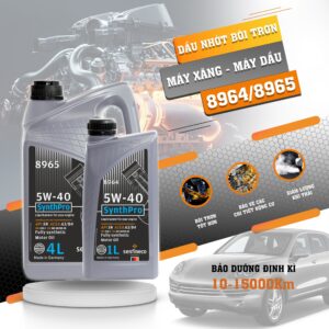 Nhớt tổng hợp toàn phần SynthPro 5W-40 SN/CF A3/B4