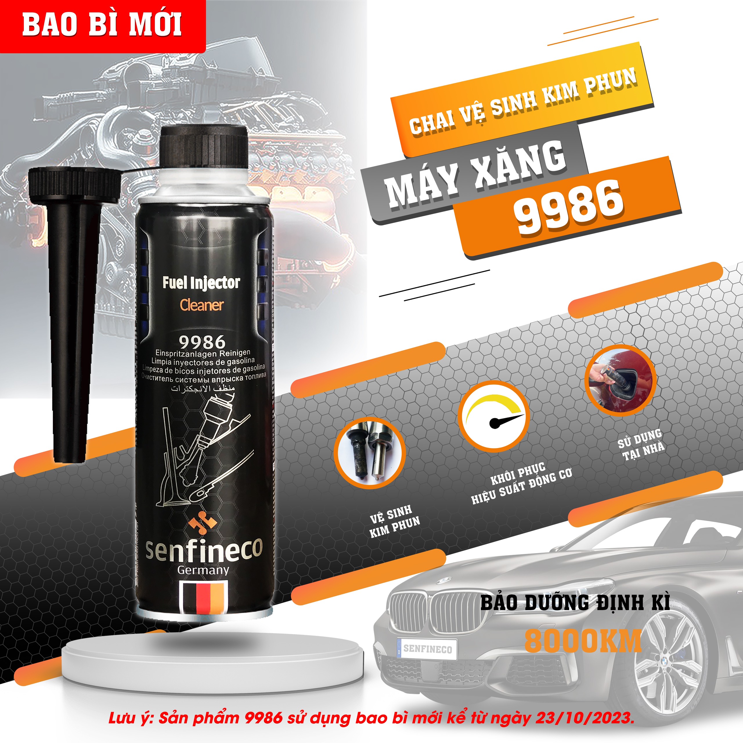 Dung dịch vệ sinh kim phun xăng Senfineco 9986
