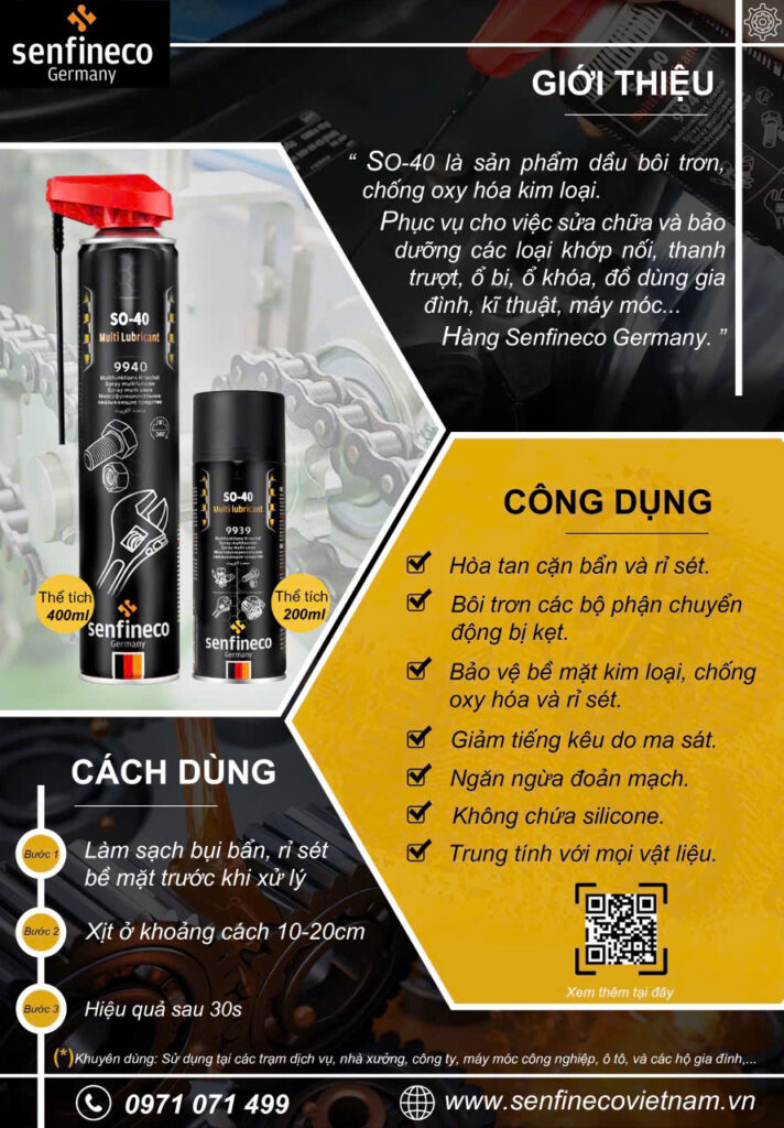 Dầu xịt đa năng Senfineco SO-40